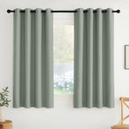 NICETOWN Room Darkening Draperies Curtains Panels, 2 Panels Sage Green W52 x L63