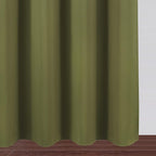 LEMOMO Blackout Curtains 52 x 45 inch/Olive Green Curtains Set of 2 Panels/Thermal Insulated Room Darkening Bedroom Curtains