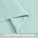 Yakamok Blackout Curtains for Bedroom，Thermal Insulated Room Darkening Drapes for Living Room, Set of 2 Panels (Aqua,38 x 36Inch)