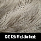 LOCHAS Soft Fluffy Faux Fur Rugs for Bedroom Bedside Rug 3x5 Feet, Washable, Furry Sheepskin Area Rug for Living Room Girls Room, Luxury Shag Carpet Home Decor, Beige