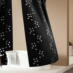 Deconovo Designer Series Silvery Cubic Printed Blackout Curtains for Bedroom Living Room Sliding Door, Thermal Insulated Soundproof Window Drapes, Black, 52W x 95L Inch, 2 Panels