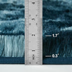 Deerhoo Large Shag Area Rugs 5 x 8, Tie-Dyed Plush Fuzzy Rugs for Living Room, Ultra Soft Fluffy Furry Rug for Bedroom, Indoor Carpet Nursery Rugs for Kids Room Home Decor, Peacock Blue