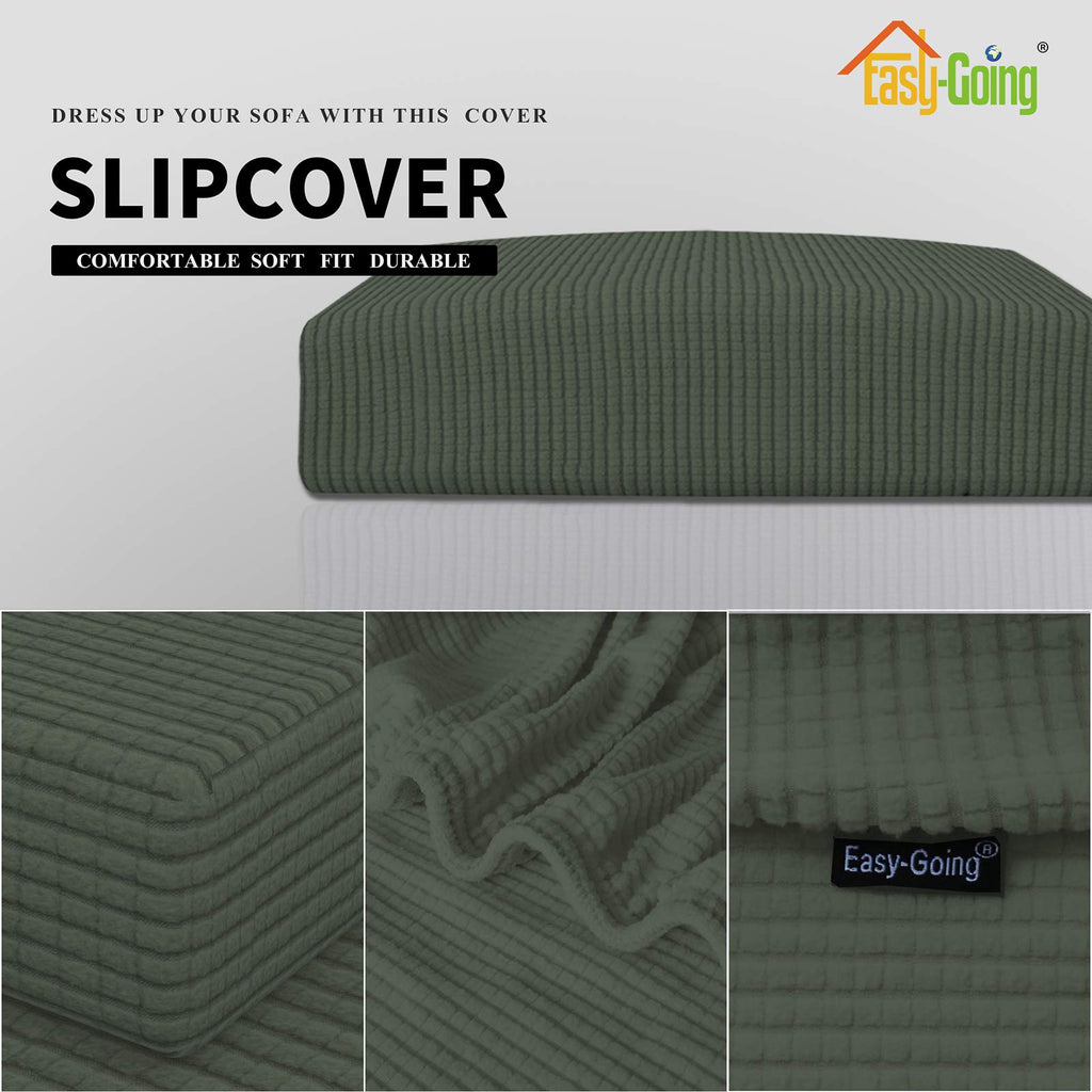 Easy-Going Stretch 1 Piece Chair Couch Cushion Cover for Sofa