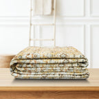 Washable Runner Rug 3x8 - Hallway Runner Rug Kitchen Rugs and Mats Non Skid Washable Waterproof Carpet Runner for Living Room Bedroom Bathroom (Gold, 3X8)