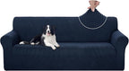 U-NICE HOME Stretch Couch Cover Sofa Cover Washable Sofa Slipcover Furniture Protector for 3 Cushion Couch Sofa Pet Friendly(Sofa, Navy)