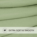 PureFit Stretch Loveseat Covers Fleece Couch Covers for Sofa Sage Green