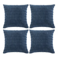 Fancy Homi 4 Packs Decorative Throw Pillow Covers for Living Room Couch Bed, Modern Farmhouse Boho Home Décor Accent Cushion Case, 22" x 22", Dusty Blue
