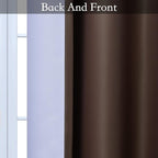 SimpleHome Ombre Curtains 52 x 63 Inch for Bedroom 2 Panels, Gradient Grey White to Brown Light Blocking Thermal Insulated Grommet Room Darkening Window Curtain/Drapes for Living Room