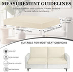 4Pcs Patio Stretch Cushion Covers,Outdoor Sofa Replacement Cover Slipcovers for Patio Furniture Cushion Covers, Washable Reusable Furniture Protector