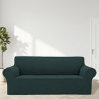 Cupuamon 2026 New Stretch Oversized Sofa Slipcovers Couch Sofa Cover for 4 Seater Furniture Protector Covers with Elastic Bottom Jacquard Fabric Small Checks for Pets, Kids - Hunter