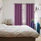 BGment Eggplant Purple Blackout Curtains for Living Room 95 Inch - 2 Panels