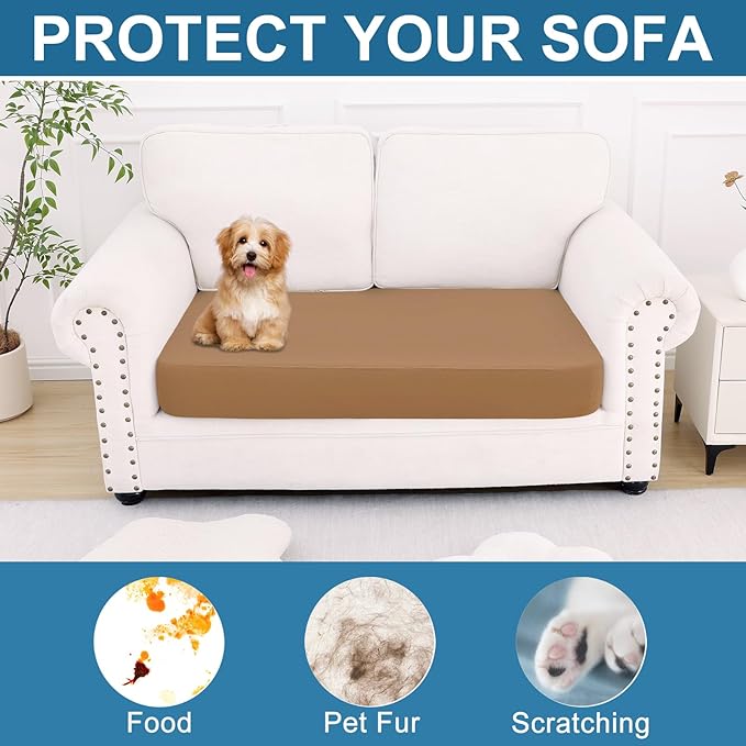 Smiry Couch Cushion Covers, Stretch Couch Covers for Sofa