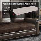 ANARACHON Leather Look Couch Cushion Covers Sofa Seat Slipcovers Sets Couches Furniture Protector for Sectional Armchair Loveseat Pets Kids Stretch (1 Cushion XL Sofa, Brown)