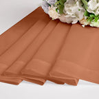Chyhomenyc Orange Sheer Valances for Windows - Light Filtering Small Kitchen Curtains, Rod Pocket Short Top Window Treatment Decor for Living Room Bathroom Basement, 42Wx16L inches, 2 Panels