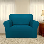 PureFit Super Stretch Sofa Slipcover – Spandex Non Slip Soft Couch Sofa Cover, Washable Furniture Protector with Non Skid Foam and Elastic Bottom for Kids, Pets (Oversized, Peacock Blue)