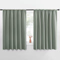 NICETOWN Window Curtains Blackout Drapes - Thermal Insulated Solid Rod Pocket Blackout Curtains/Draperies for Living Room (Sage Green, One Pair, 62 by 63-Inch)