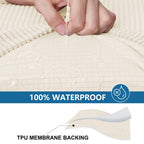 hyha Waterproof Couch Cushion Covers for Pets, Non Slip Sofa Seat Cover