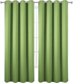 LEMOMO Light Green Thermal Blackout Curtains/52 x 95 Inch/Set of 2 Panels Room Darkening Curtains for Bedroom