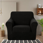 U-NICE HOME Recliner Chair Covers Stretch Couch Cover Sofa Cover Sofa Slipcover Furniture Protector for Chair Cover Pet Friendly(Armchair, Black)