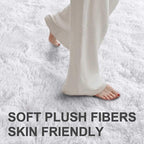 8x10 Ft Extra Large Shag Rugs for Living Room, Ultra Soft Fluffy Furry Area Rugs for Bedroom Indoor Floor, Aesthetic Carpet for Kids Home Decor (White)