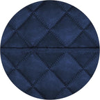 PureFit Reversible Quilted Sofa Cover, Water Resistant Slipcover Furniture Protector, Washable Couch Cover with Non Slip and Elastic Straps for Kids, Dogs, Pets (Oversized Loveseat, Navy/Navy)