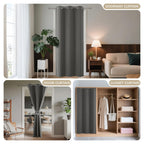 Joydeco Door Curtain Blackout Curtains for Doorway Privacy Closet Drapes