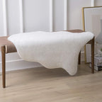 Ashler Faux Fur Rug, Upgraded Soft Faux Rabbit Fur White Area Rugs, 2 x 3 Feet, Machine Washable Nursery Decor Throw Rugs for Bedroom, Kids Room, Living Room