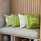 YCOLL Pillow Covers 20x20 Set of 4, Modern Sofa Throw Pillow Cover, Decorative Outdoor Linen Fabric Pillow Case for Couch Bed Car, Sage Green