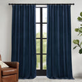 RYB HOME Velvet Curtains 102 inches Long, Extra Long High Ceiling Curtains