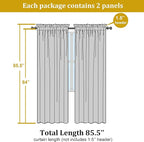 OWENIE Lime Sheer Curtains 84 Inches Long for 2 Panels Set, Solid Light Filtering Voile Sheer Curtains for Living Room Bedroom, Modern Rod Pocket Lime Curtain, 2 Pcs Total 84 Width 84 Long