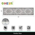 HEBE Hallway Runner Rug 2'x8', Washable Non Slip Kitchen Rug Runner