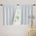 RYB HOME White 100% Blackout Curtains for Bedroom Living Room
