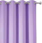 LEMOMO Lavender Blackout Curtains 38 x 63 Inch Length/Set of 2 Curtain Panels/Thermal Insulated Room Darkening Blackout Curtains for Bedroom