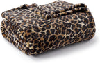 BEDELITE Fleece Blanke for Couch & Bed Leopard Print Throw Blanket – Soft Cheetah Blanket, Cozy Lightweight Fleece Animal Print Throw, 60"x 80", Brown