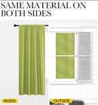NICETOWN Kitchen Curtains, Short Blackout Curtains & Drapes, Fresh Green, 42" Wide, 54" Long, 2 PCs, Home Decoration Privacy Thermal Insulated Drapes for Unicorn Theam Room