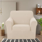 U-NICE HOME Recliner Chair Covers Stretch Couch Cover Sofa Cover Sofa Slipcover Furniture Protector for Chair Cover Pet Friendly(Armchair, Beige)