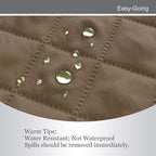Easy-Going Sofa Slipcover Reversible Loveseat Sofa Cover Couch Cover for 2 Cushion Couch Furniture Protector with Elastic Straps for Pets Kids Dog Cat (Oversized Loveseat, Camel/Ivory)
