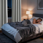 RYB HOME Bedroom Blackout Curtains 63 inches Long, 100% Blackout