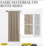 NICETOWN Blackout Curtains for Bedroom, Blackout Curtain Panels, Taupe, 1 Pair, 70 by 63-inch, Window Treatment Energy Saving Thermal Insulated Solid Rod Pocket Blackout Drapes/Draperies