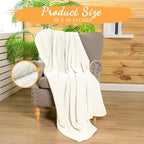Buryeah 6 Pcs Flannel Throw Blanket Bulk 50 x 60 in Sleepover Blanket Outdoor Wedding Throw Lightweight, Oeko-tex Standard 100 Certified for Sofa Homeless Gifts (White)