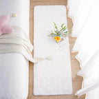 Chicrug Soft Runner Rug for Bedroom Living Room Plush Fluffy Rugs 2x6 Feet, Shag Furry Runner Rug Carpet Non Shedding for Nursery Children Kids Girls Room Home Decorative, Cream