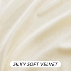 RYB HOME Cream Velvet Curtains 96 inches for Bedroom Living Room