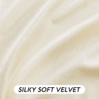 RYB HOME Cream Velvet Curtains 96 inches for Bedroom Living Room
