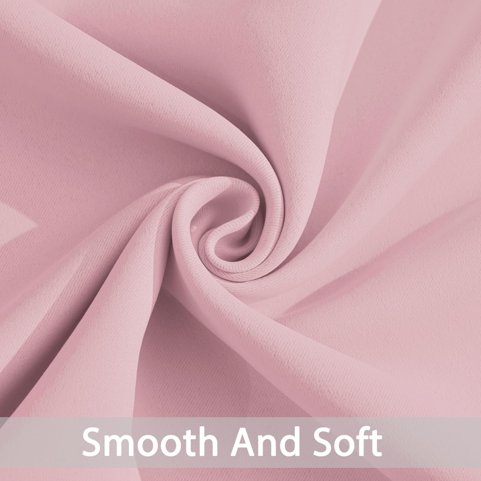 Yakamok Pink Room Darkening Curtains 84 inch Sliding Door Drapes