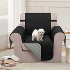 U-NICE HOME Reversible Oversized 28''Chair Covers, Black/Grey