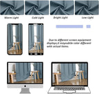 Simplebrand Ava Stone Blue Blackout Curtains for Bedroom, 78 Inch Length, 2 Panels Set, Privacy Thermal Insulated Rod Pocket Window Curtains for Patio, French Door, W40 x L78 Inch