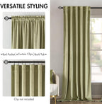 MIULEE Velvet Curtains 96 inches 2 Panels - Luxury Blackout Curtains for Bedroom Living Room Thermal Insulated Super Soft Window Drapes Rod Pocket & Back Tab, Sage Green, W52 x L96 inches