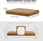 Outdoor Cushion Covers Set,8PCS Patio Furniture Couch Seat Slipcovers, Replacement for Sofa Sectional Chair(Cover，Only)