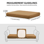 SUKAIKEQA 8PCS Patio Cushion Covers.Patio Furniture Couch SeatSlipcovers