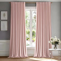 MIULEE Light Pink Velvet Curtains 52x96 inches Luxury Blackout Curtains
